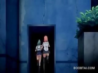 Słodkie anime nastolatka dziewczyna pokaz jej chuj ssanie umiejętności