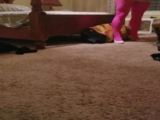 BBW in Ripped Pink Hose, Free Youjuzz HD dirty video ab